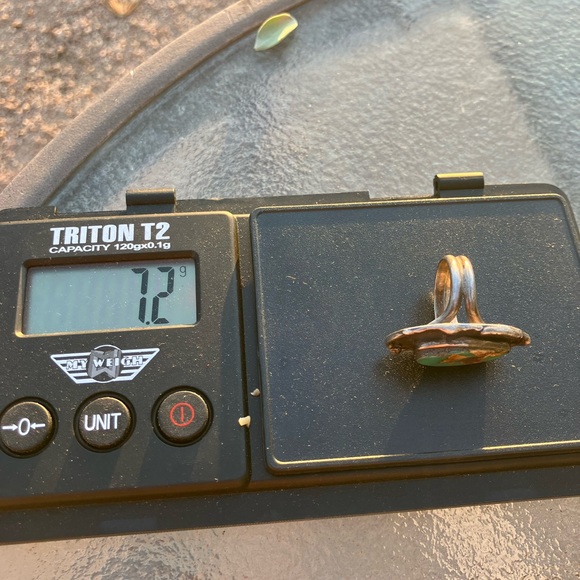 Blue Moon Turquoise Silver Ring - Picture 7 of 7